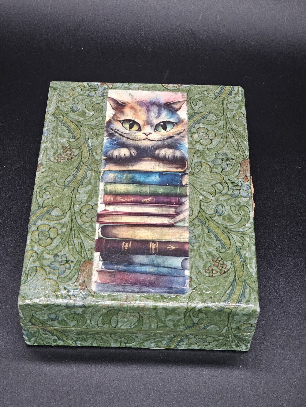 Upcycled Decoupage Trinket / Jewelry  / Crystal Box